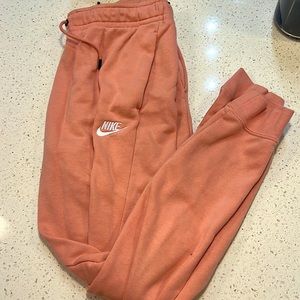 Light pink Cotton Nike Joggers